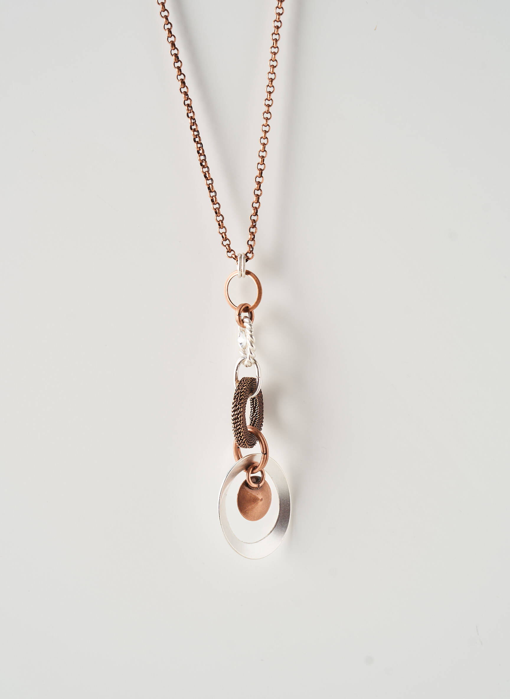 Collier matériaux métal marron KONPLOTT femme