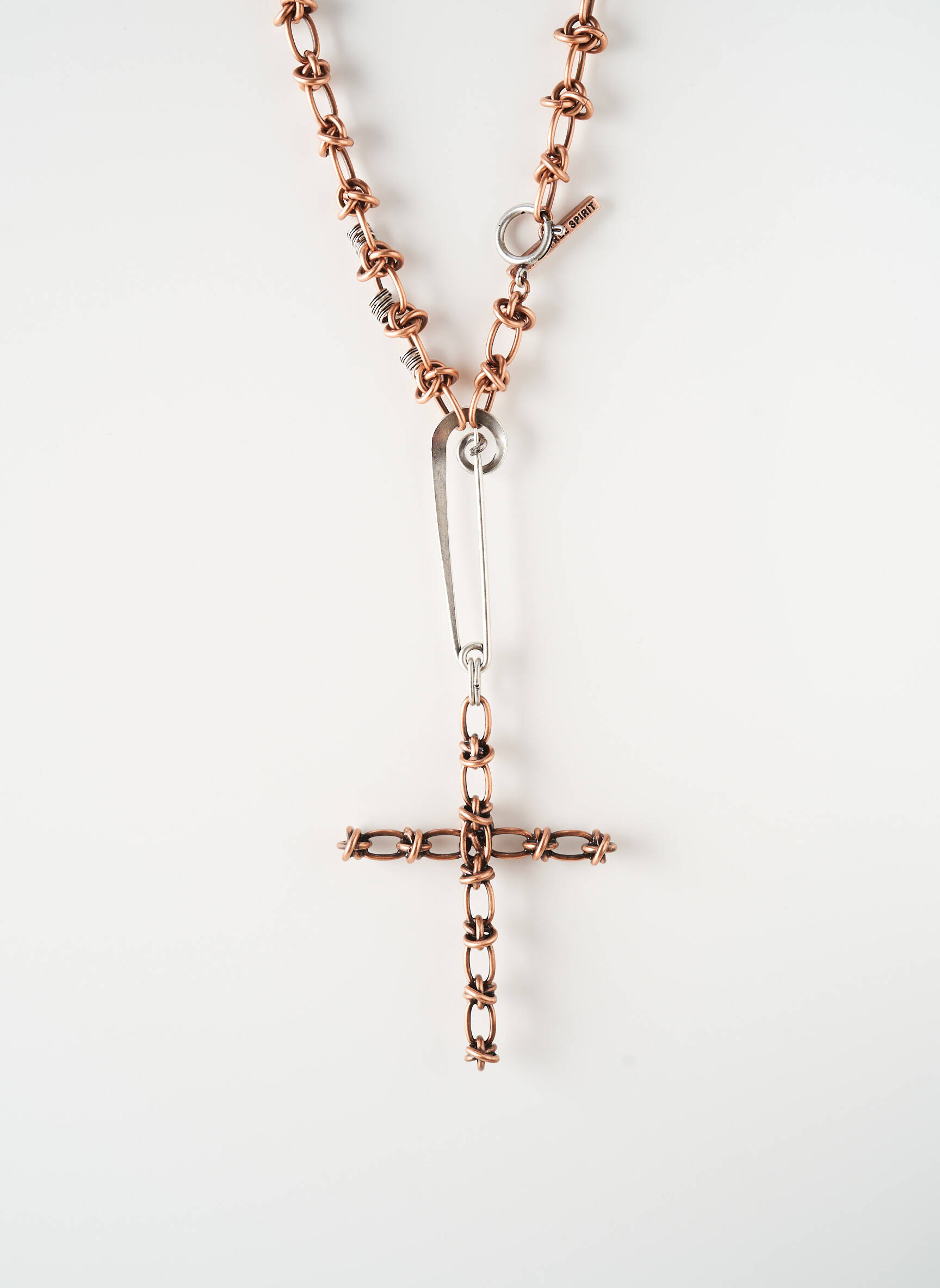 Collier matériaux métal marron KONPLOTT femme