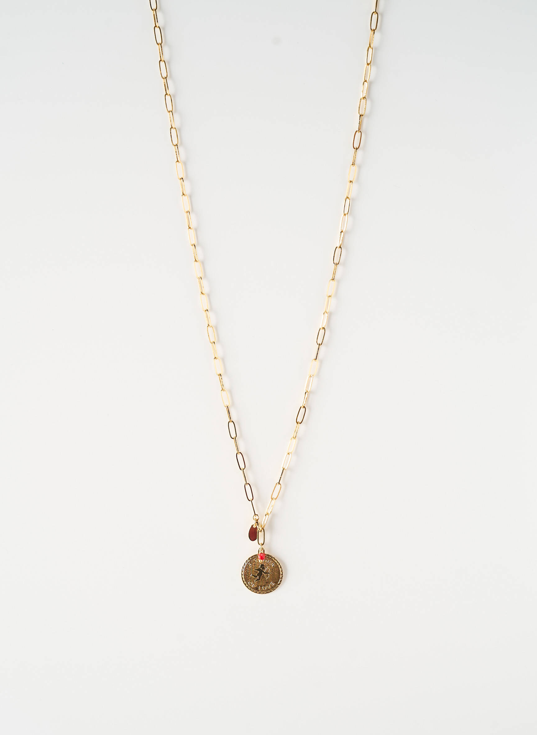 Collier ornement perles orange NILAI femme