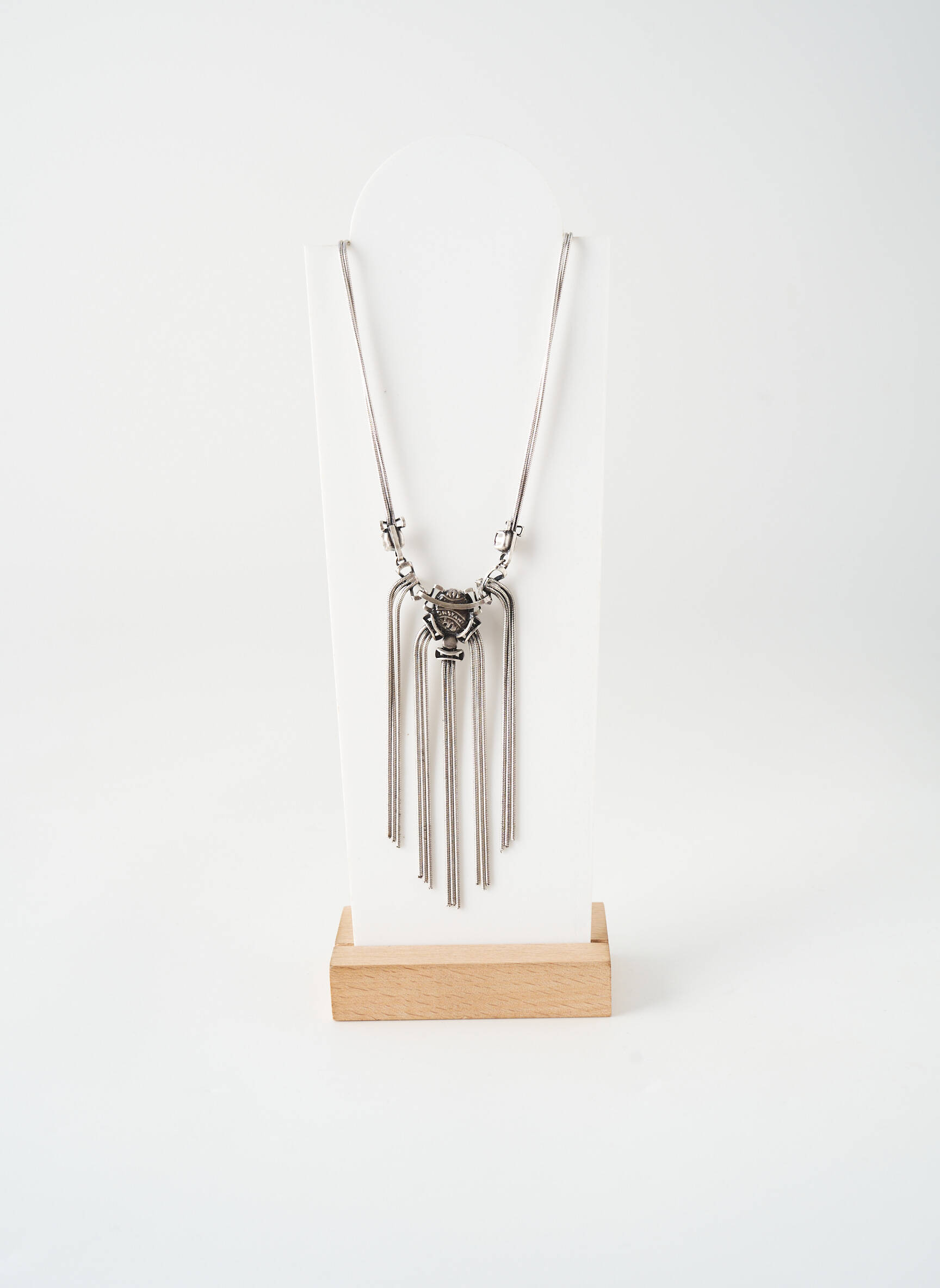 Collier matériaux métal argent KONPLOTT femme
