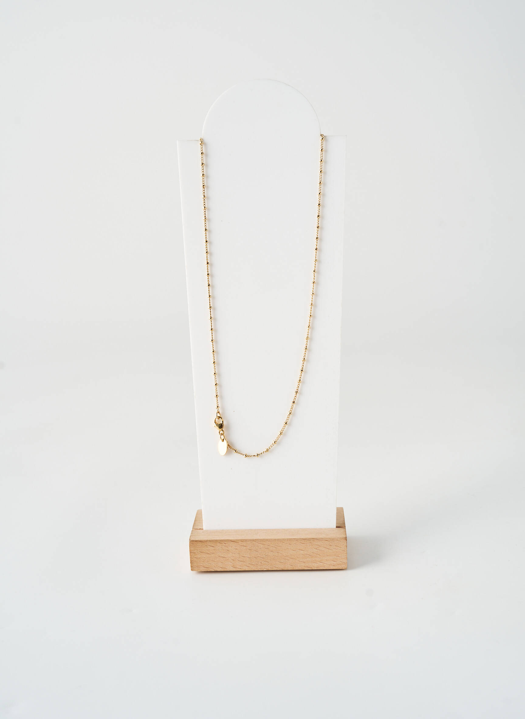 Collier ornement pierre or NILAI femme