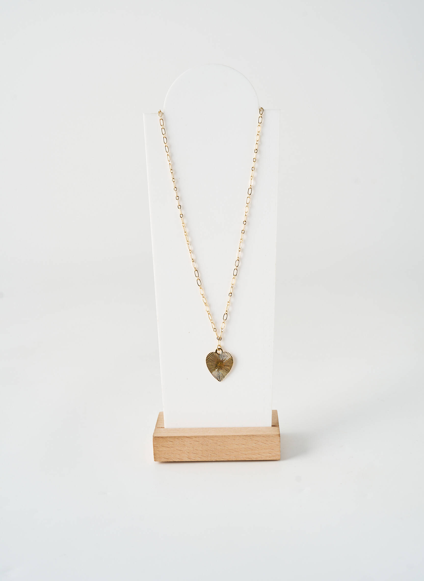 Collier ornement breloque / pampille or NILAI femme