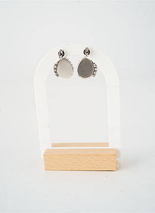 Boucles d’oreilles ornement pierre bleu KONPLOTT femme
