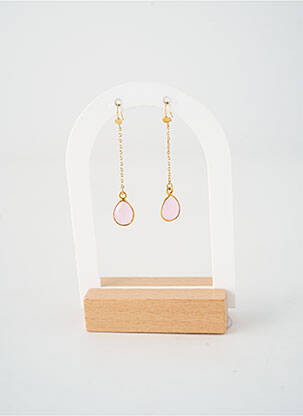 Boucles d’oreilles  rose NILAI femme