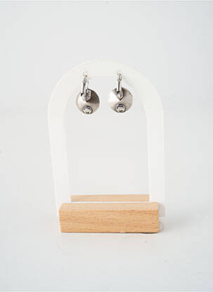 Boucles d’oreilles fermeture fermoir clips rose KONPLOTT femme