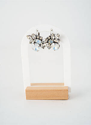 Boucles d’oreilles fermeture fermoir clips argent KONPLOTT femme