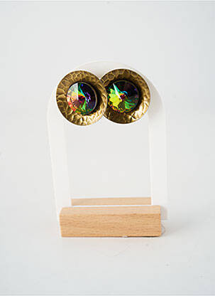 Boucles d’oreilles matériaux métal or KONPLOTT femme