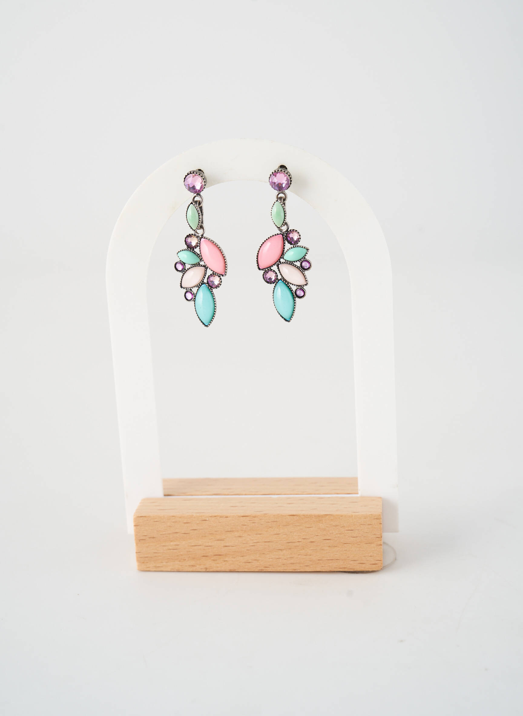 Boucles d’oreilles matériaux métal argent KONPLOTT femme