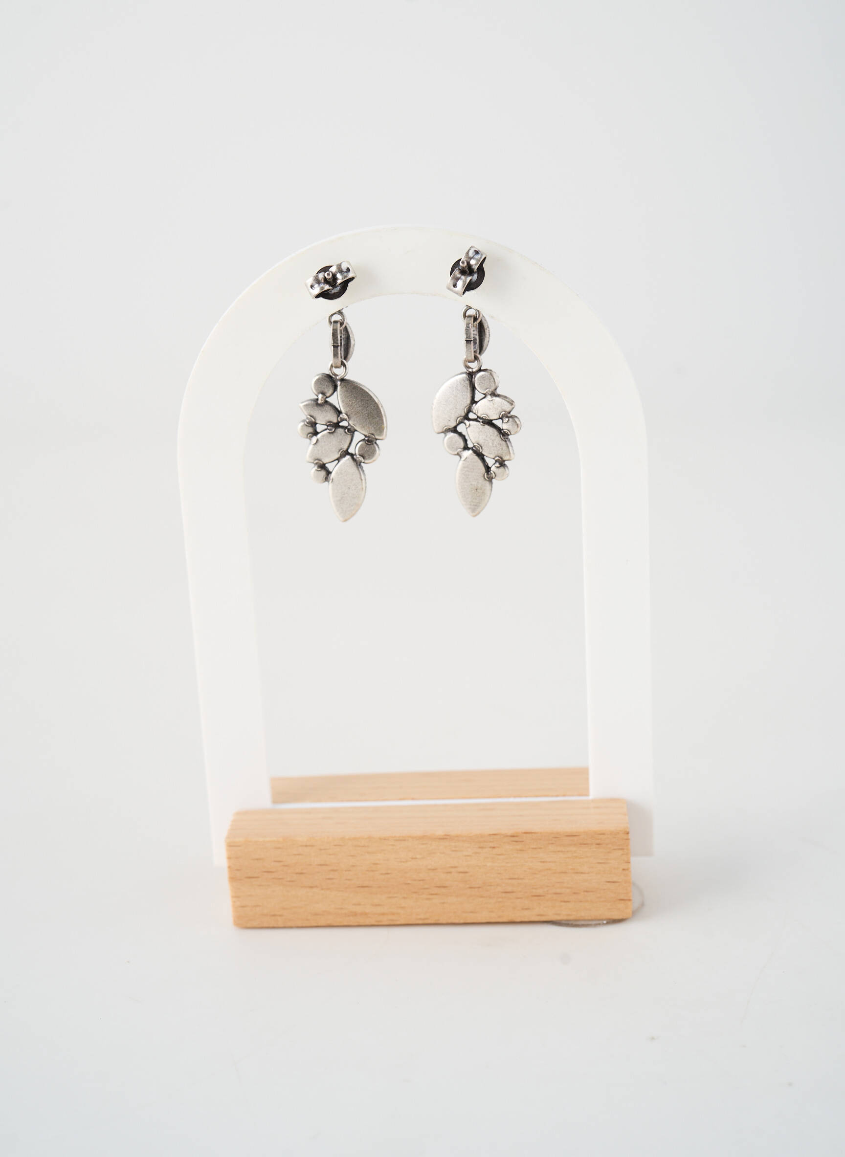 Boucles d’oreilles matériaux métal argent KONPLOTT femme
