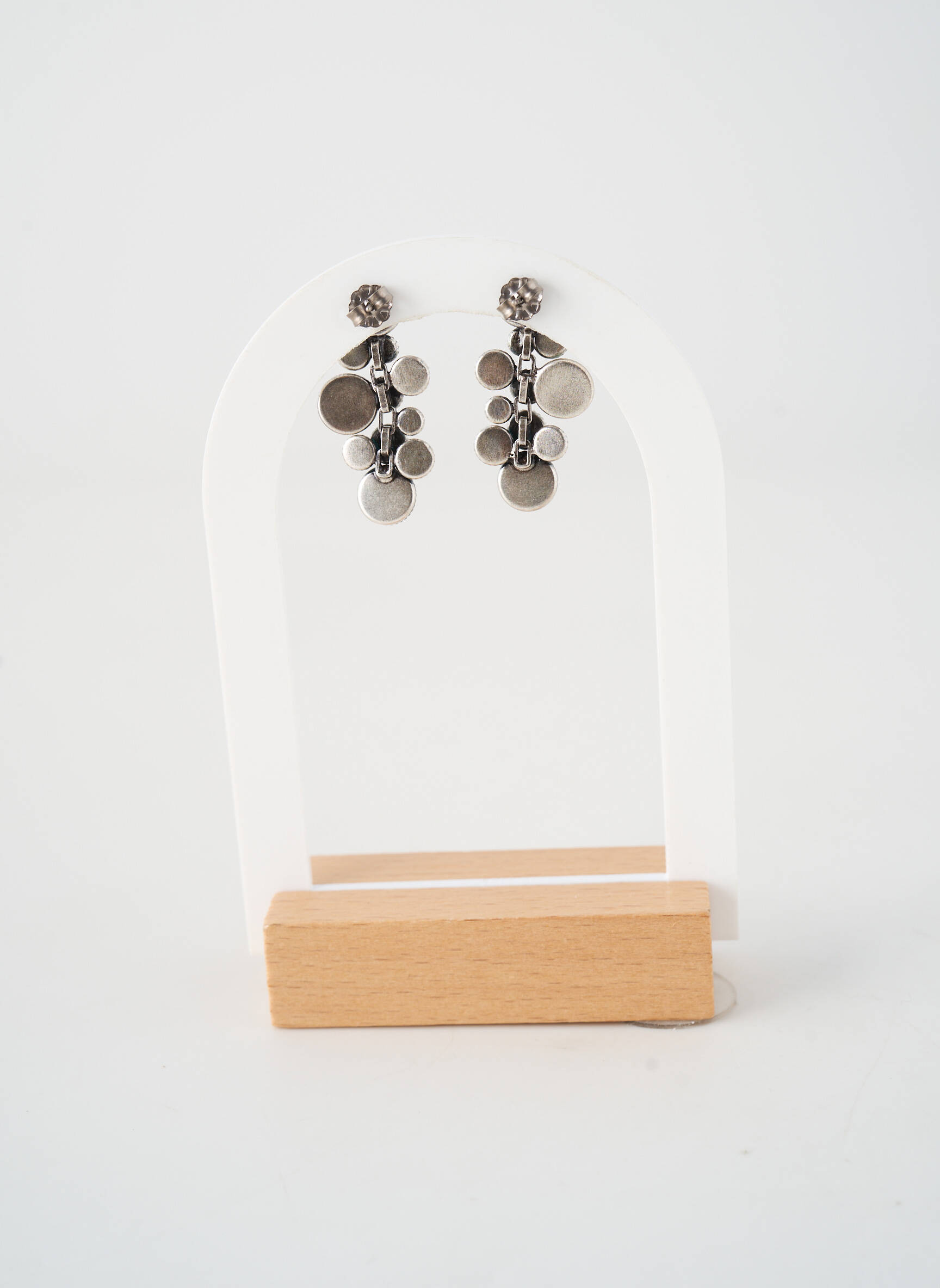 Boucles d’oreilles matériaux métal bleu KONPLOTT femme