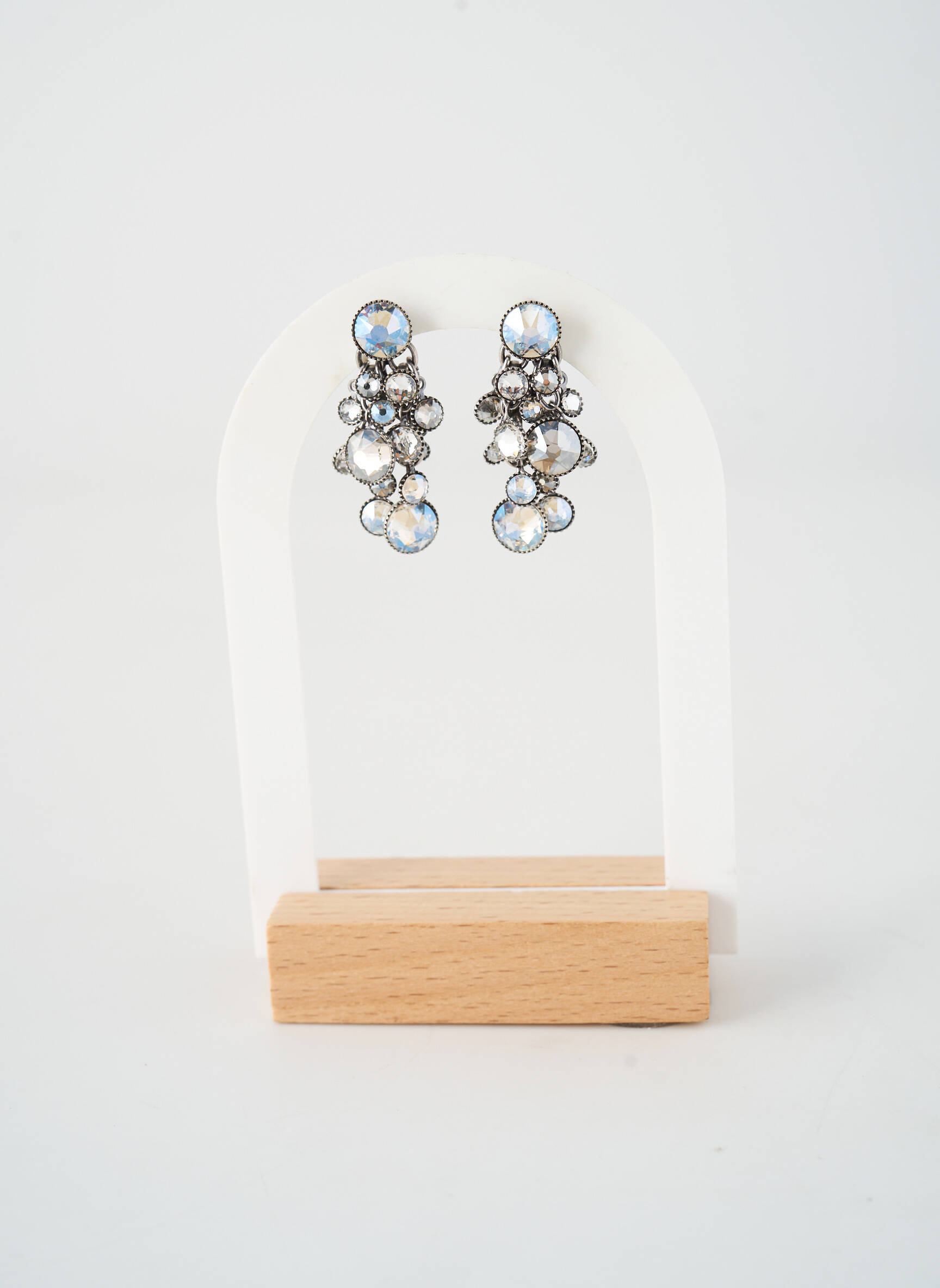 Boucles d’oreilles matériaux métal argent KONPLOTT femme