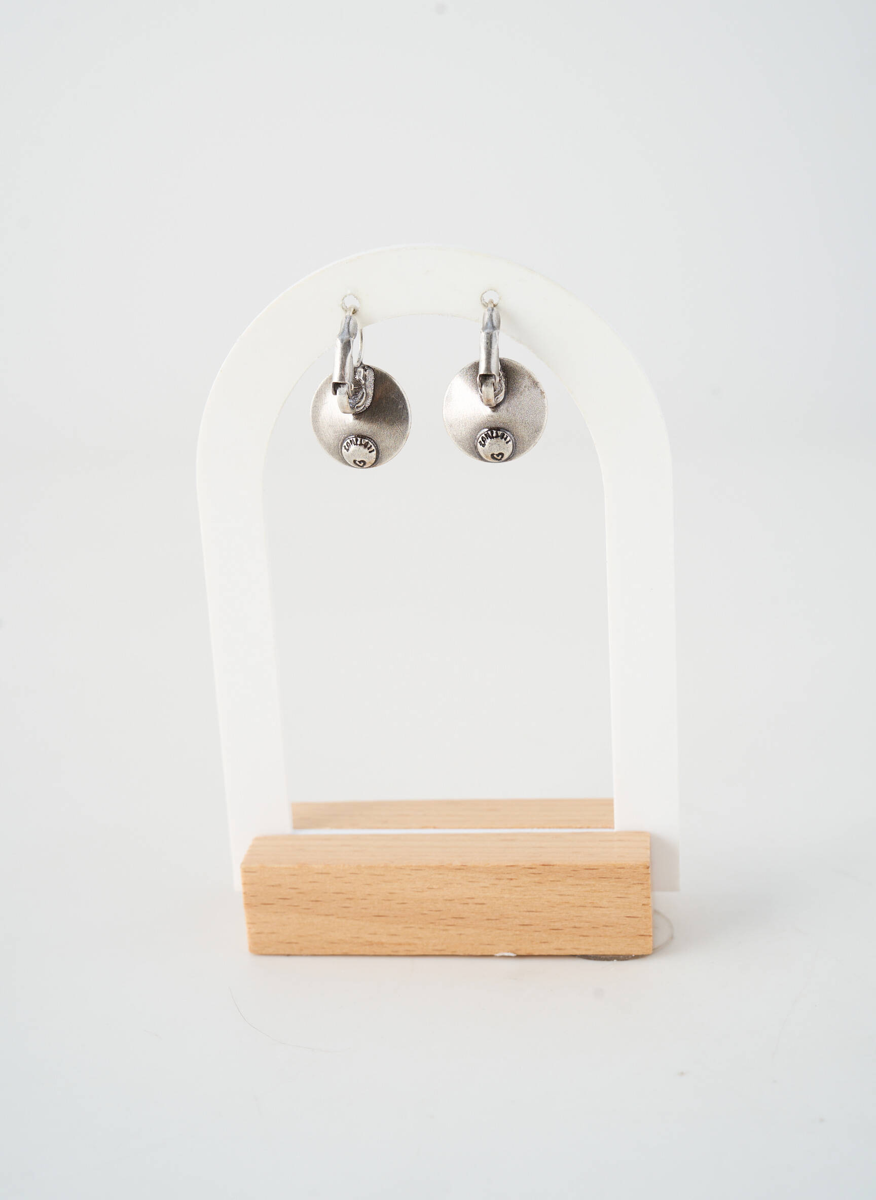 Boucles d’oreilles fermeture fermoir clips rose KONPLOTT femme