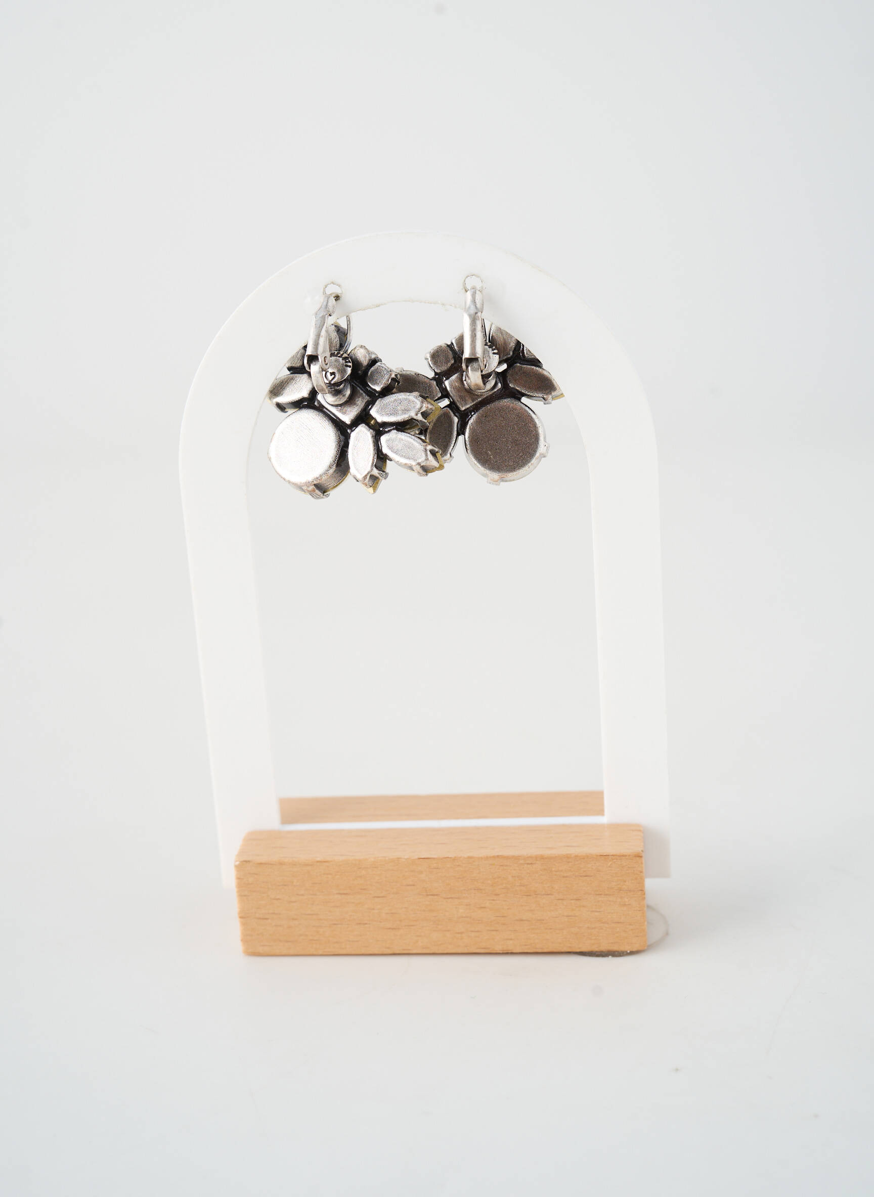Boucles d’oreilles fermeture fermoir clips argent KONPLOTT femme