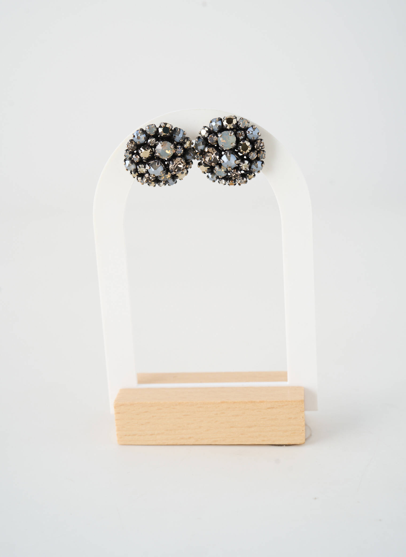 Boucles d’oreilles matériaux métal argent KONPLOTT femme