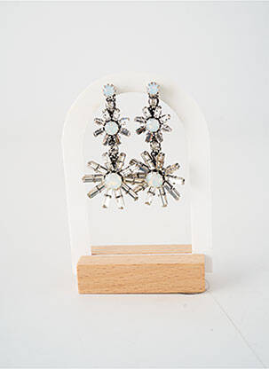 Boucles d’oreilles matériaux métal argent KONPLOTT femme