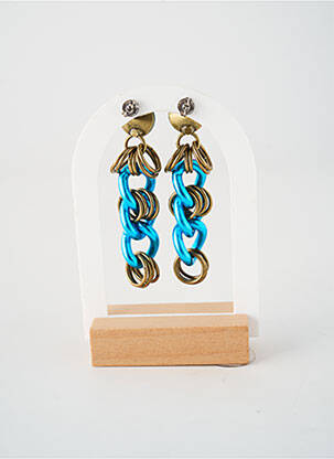 Boucles d’oreilles fermeture boucle(s) bleu KONPLOTT femme