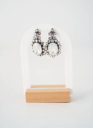 Boucles d’oreilles matériaux métal argent KONPLOTT femme