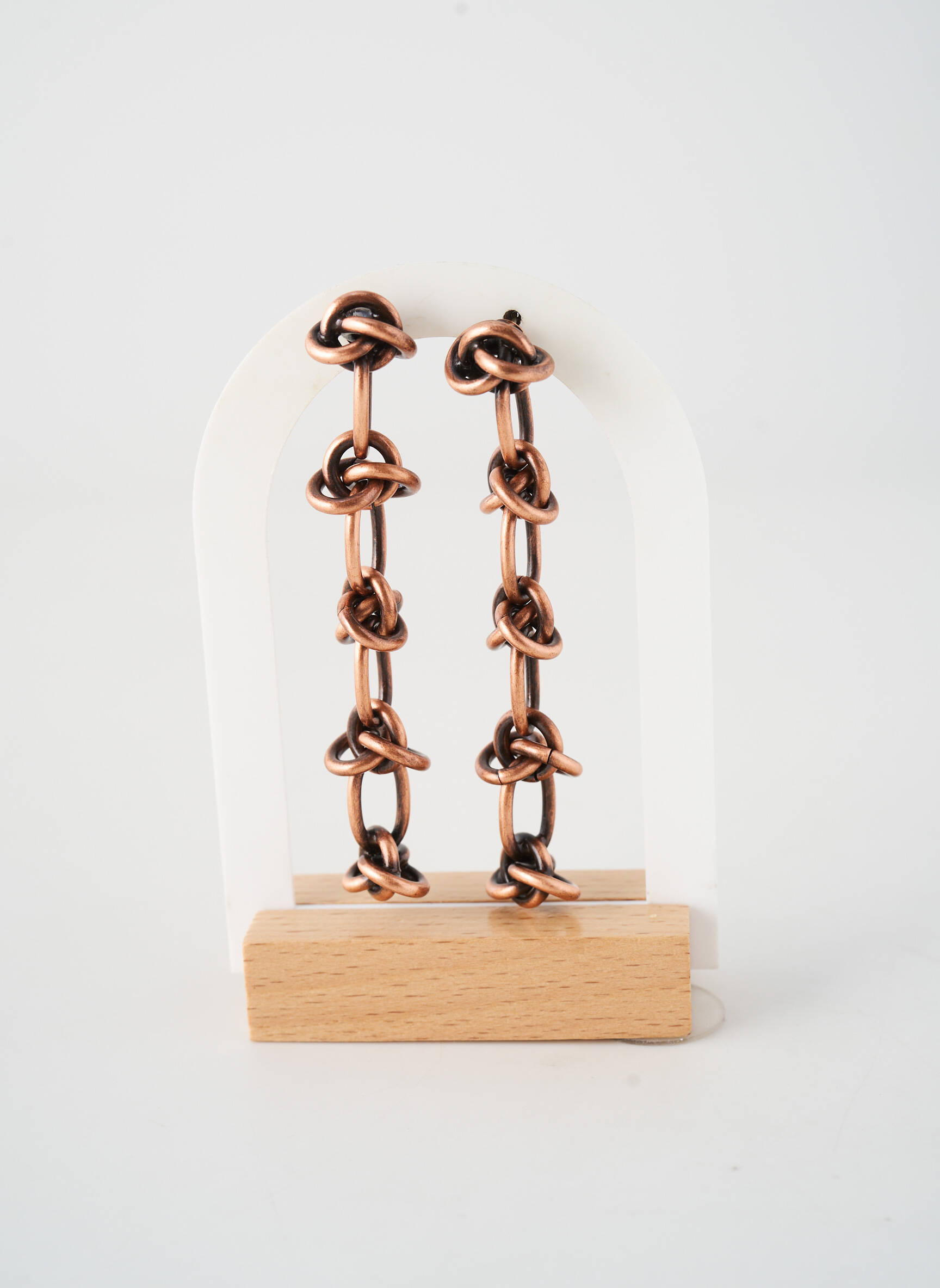 Boucles d’oreilles matériaux métal rose KONPLOTT femme