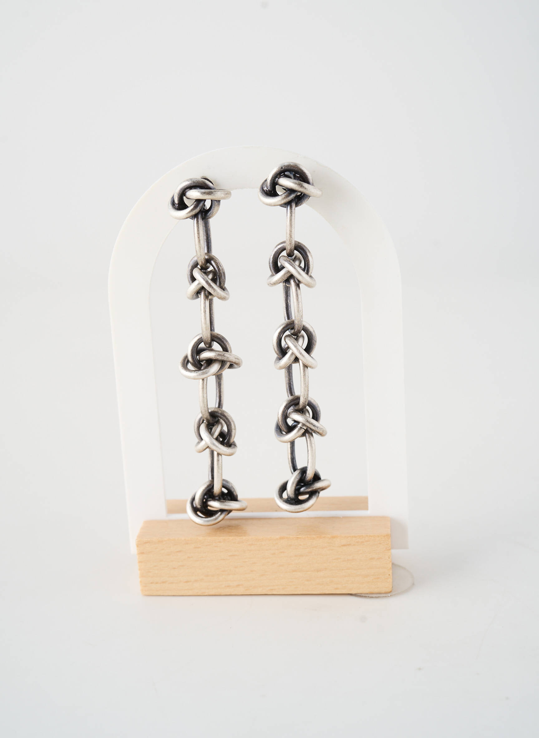 Boucles d’oreilles matériaux métal argent KONPLOTT femme