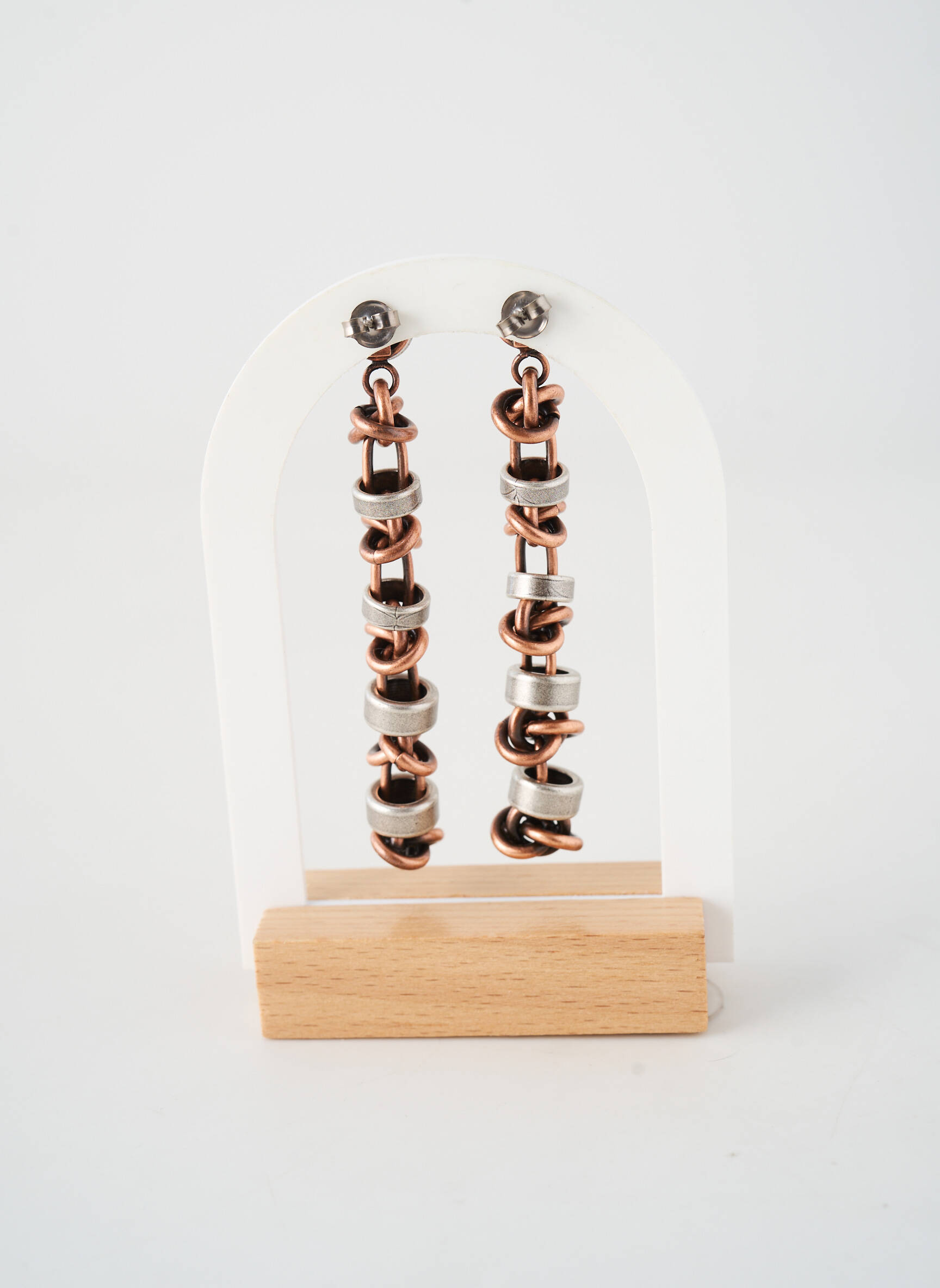 Boucles d’oreilles matériaux métal argent KONPLOTT femme