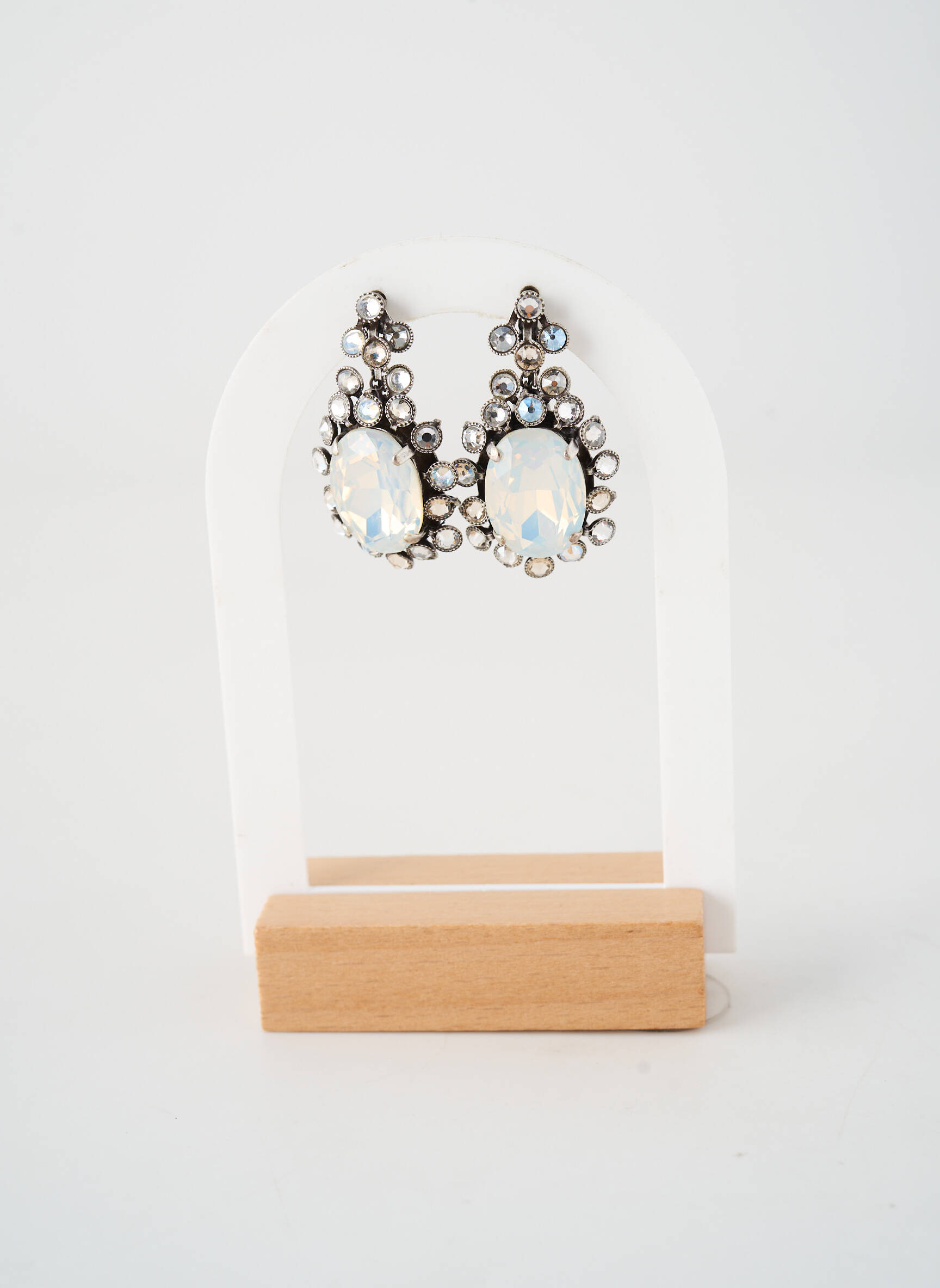 Boucles d’oreilles matériaux métal argent KONPLOTT femme