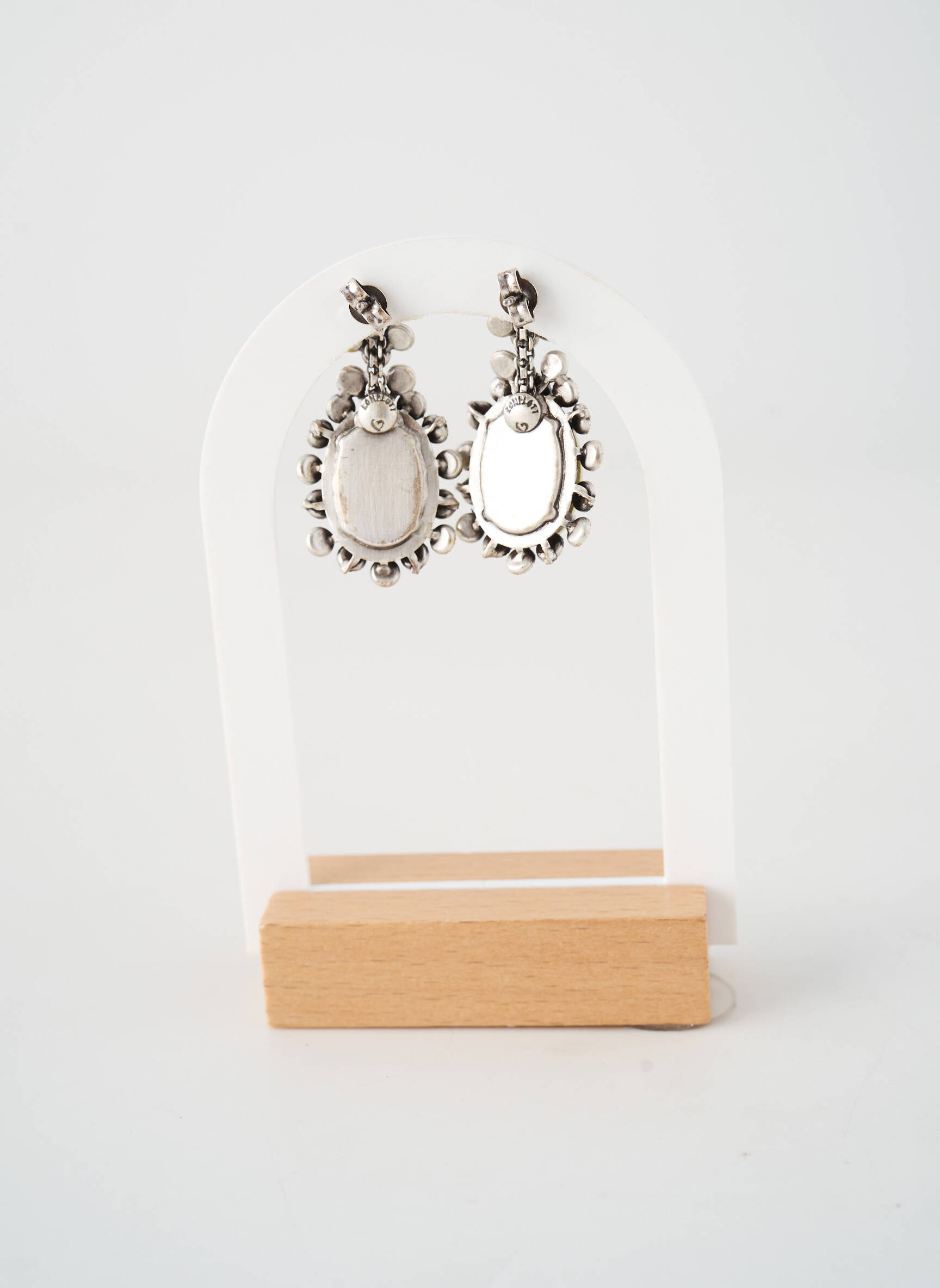 Boucles d’oreilles matériaux métal argent KONPLOTT femme
