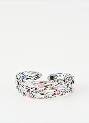 Bracelet manchette matériaux métal argent KONPLOTT femme