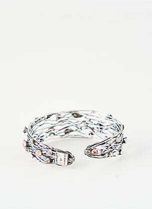 Bracelet manchette matériaux métal argent KONPLOTT femme
