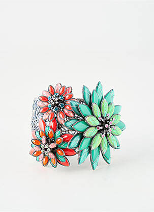 Bracelet manchette matériaux métal argent KONPLOTT femme