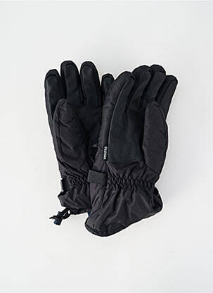 Gants effet matière satinée noir GORDINI homme