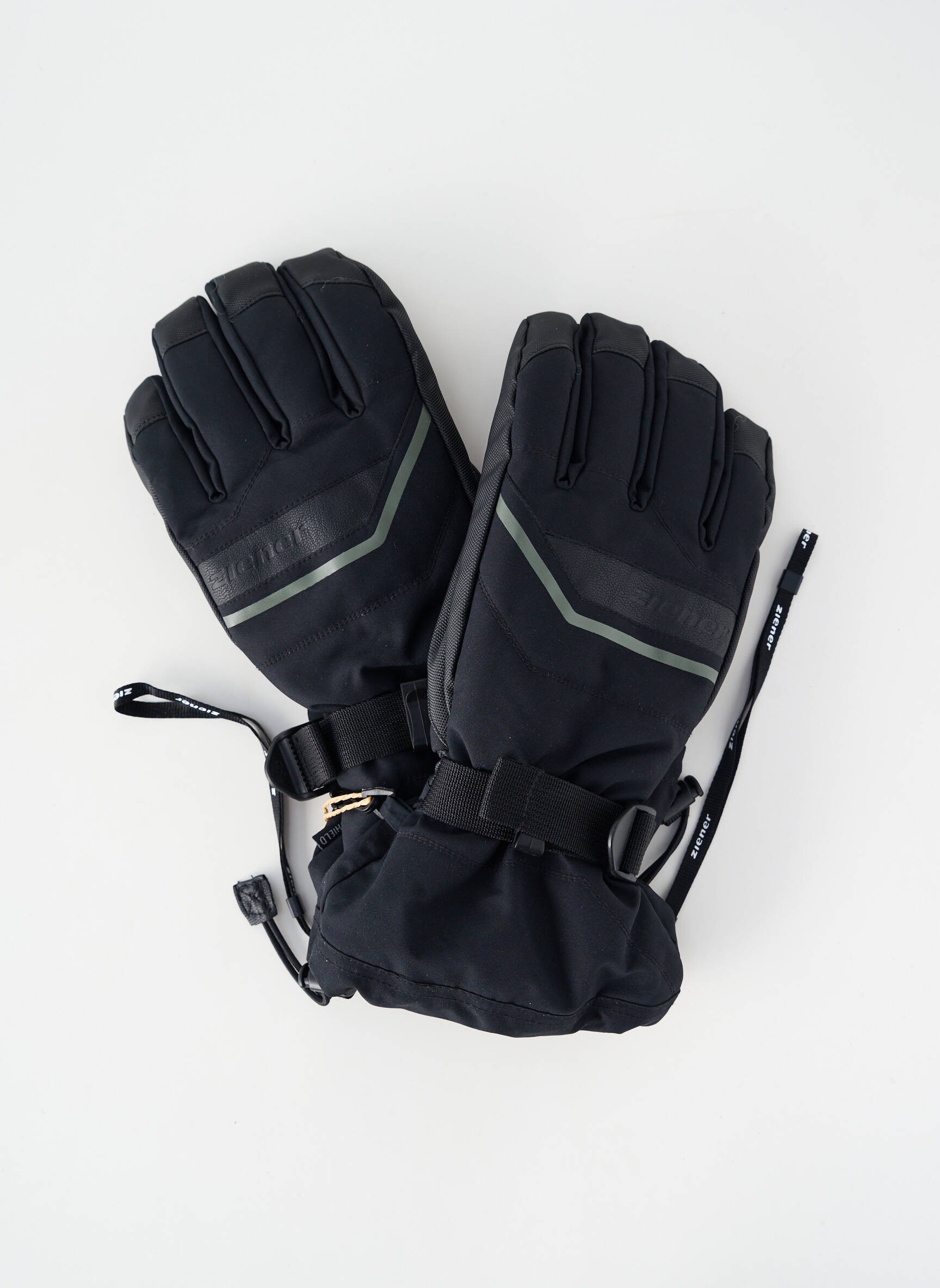 Gants bi-matiére noir ZIENER homme