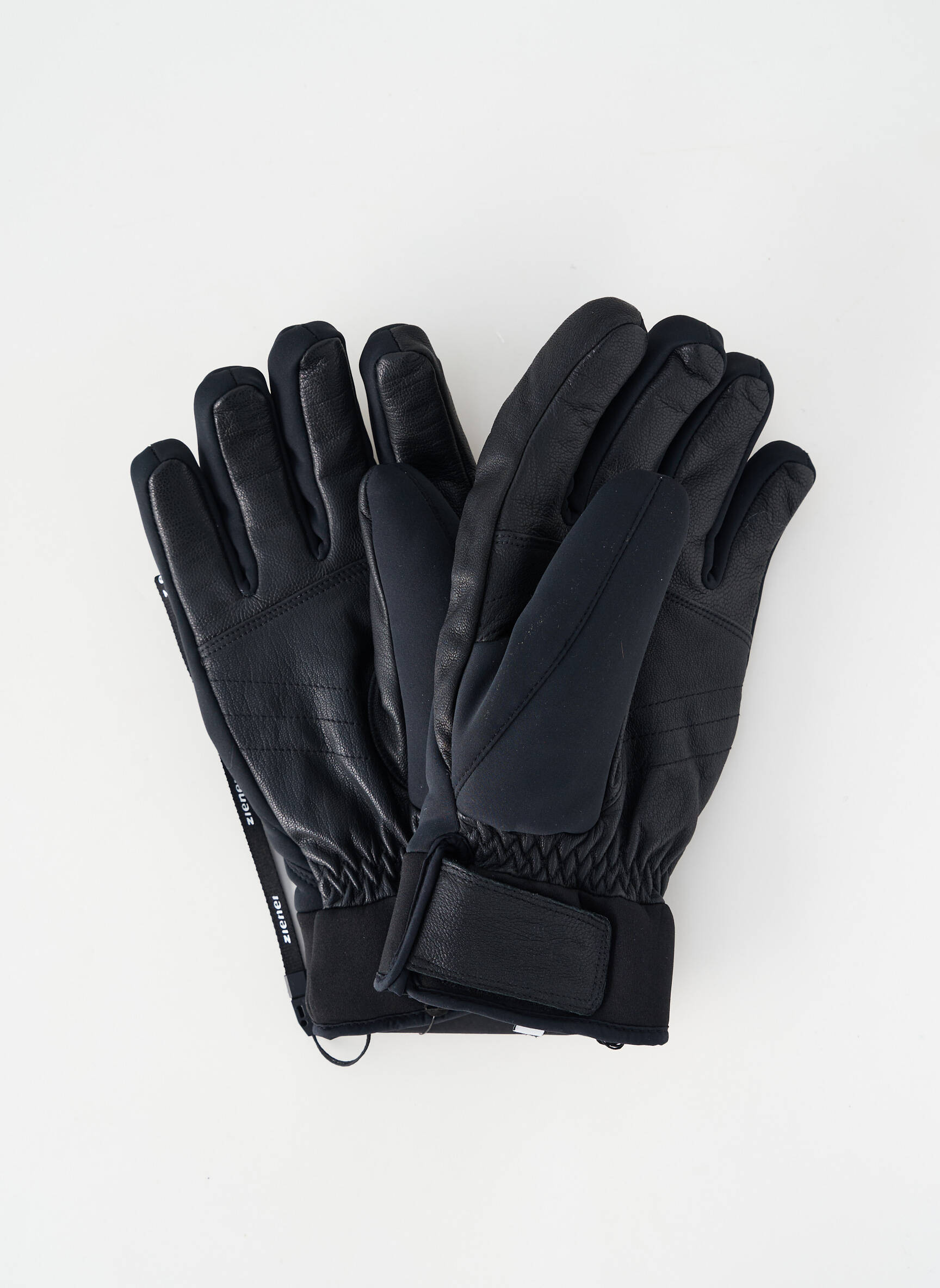 Gants bi-matiére noir ZIENER homme