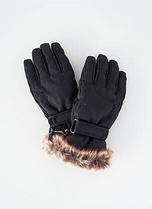 Gants bi-matiére noir ZIENER femme