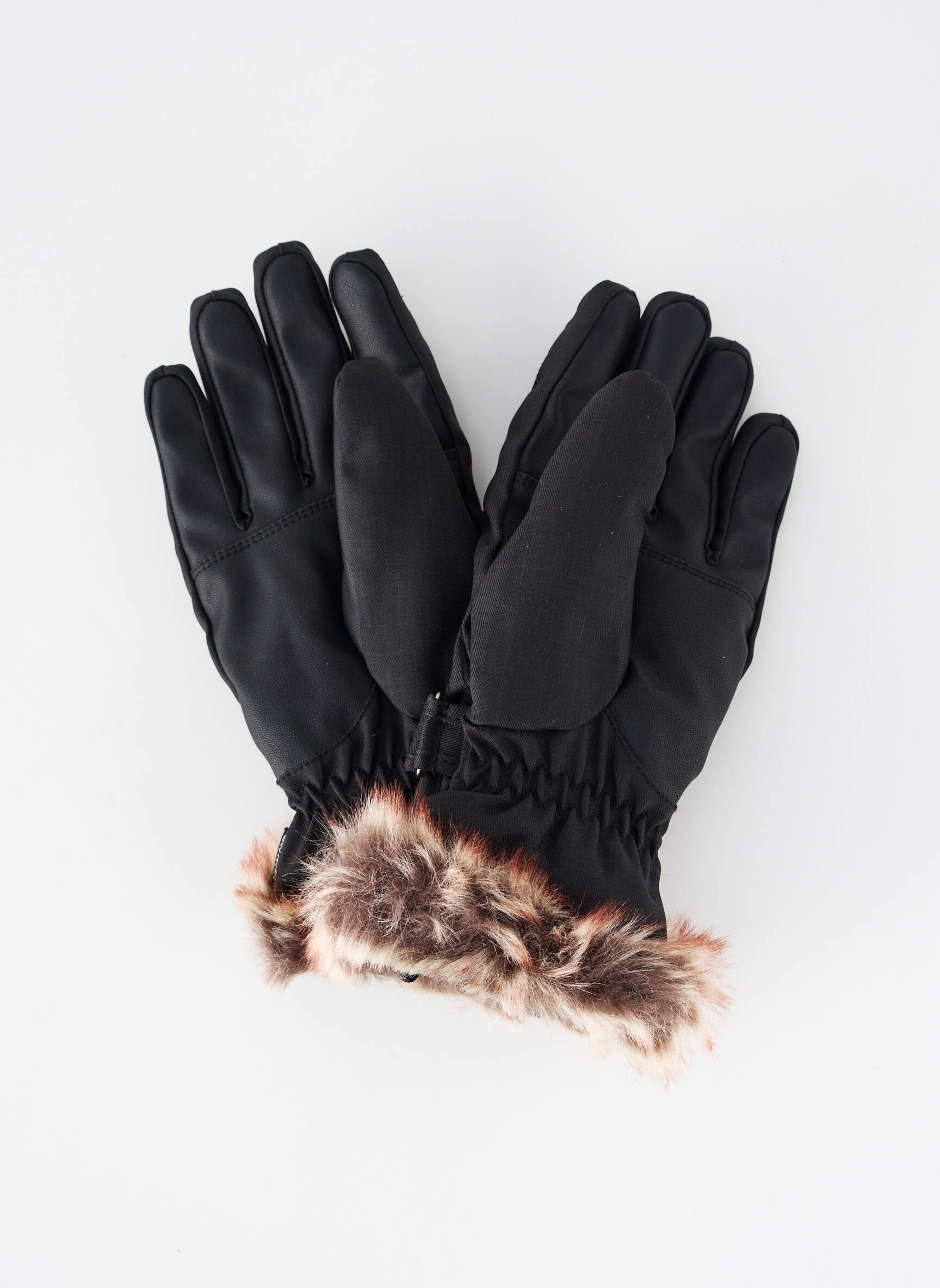 Gants bi-matiére noir ZIENER femme