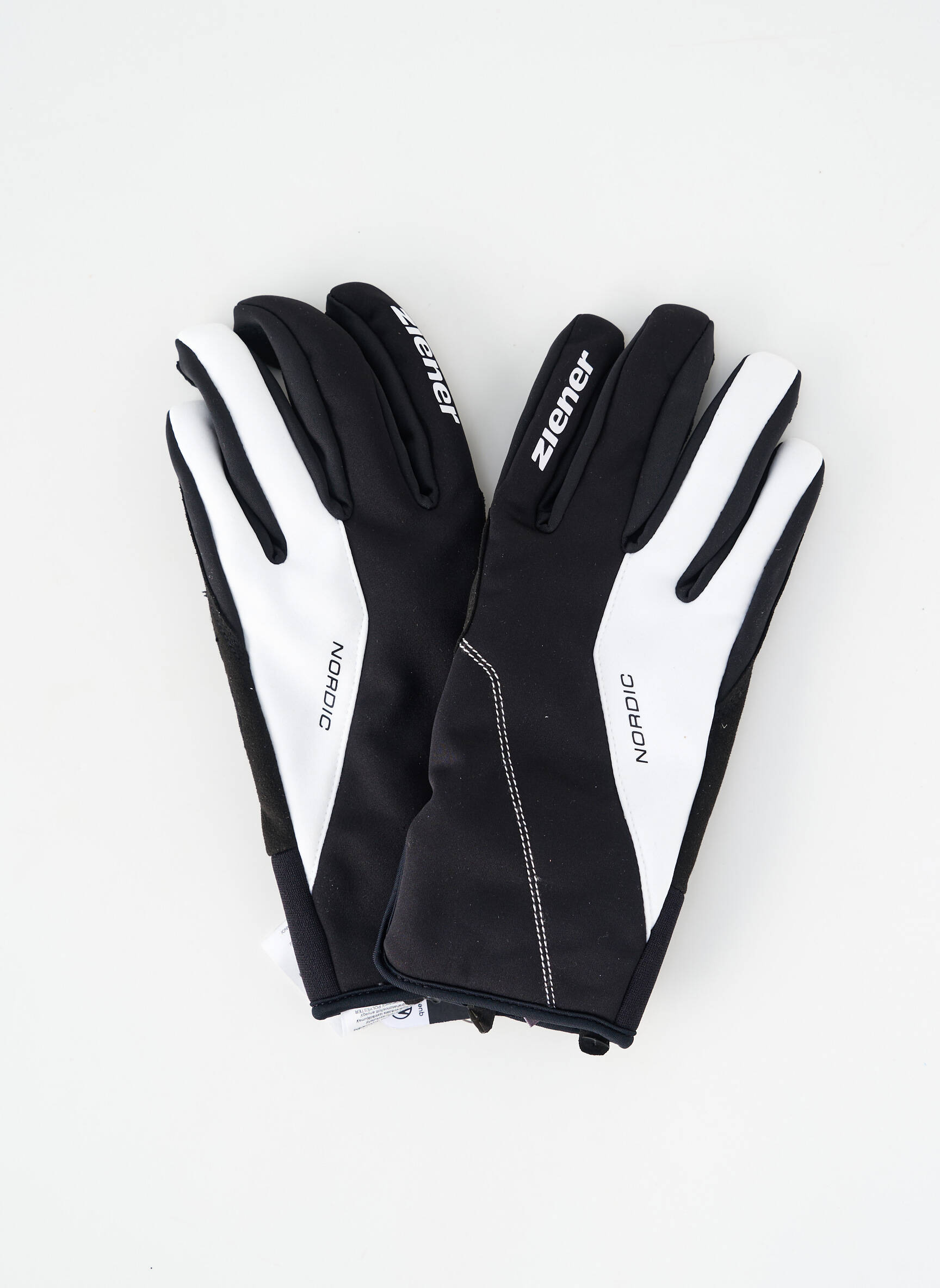 Gants bi-matiére noir ZIENER femme