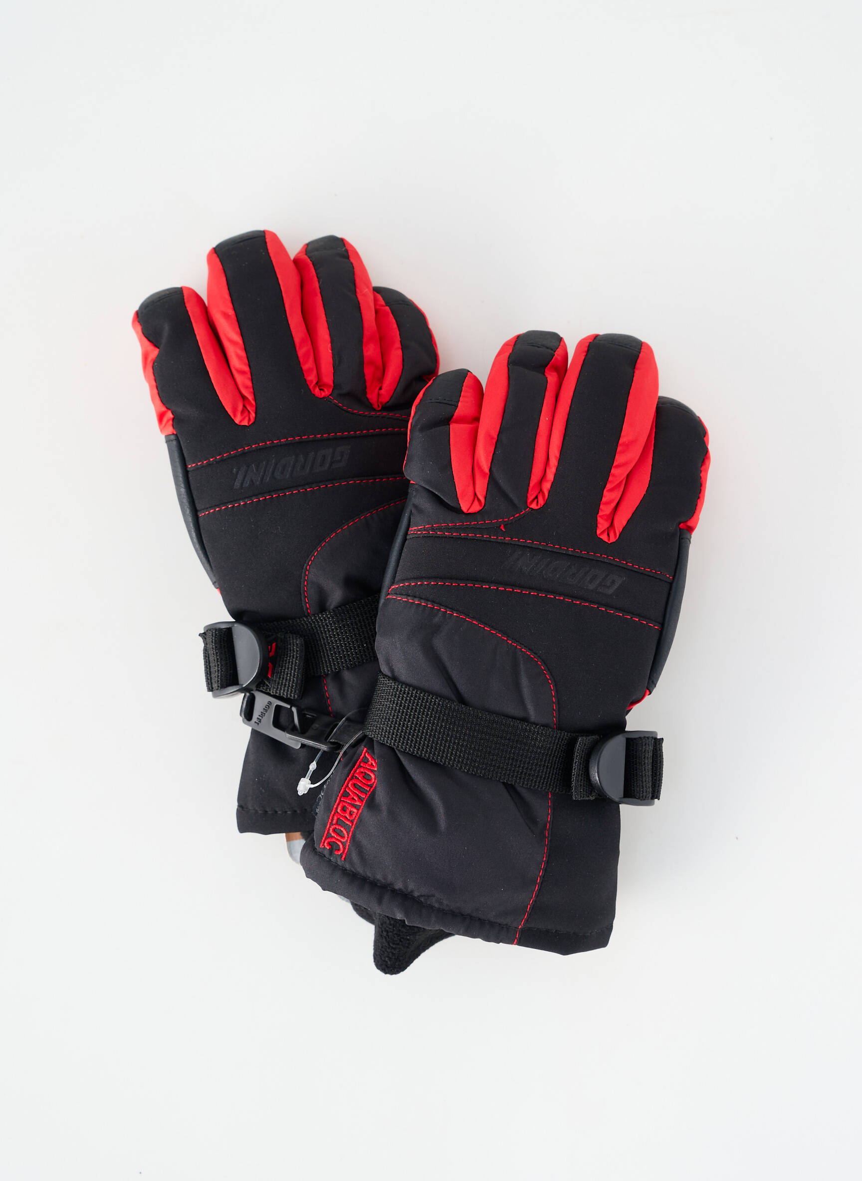 Gants bi-matiére noir GORDINI garçon