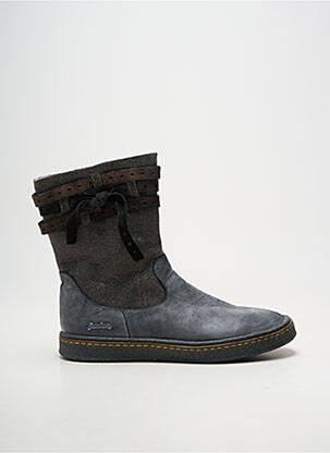 Bottines/boots matière lisse bout rond gris RAMDAM fille