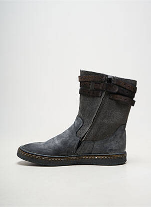 Bottines/boots matière lisse bout rond gris RAMDAM fille