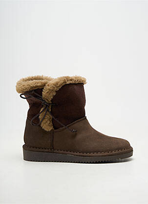 Bottines/boots matière lisse bout rond marron BELLAMY fille