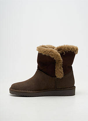 Bottines/boots matière lisse bout rond marron BELLAMY fille