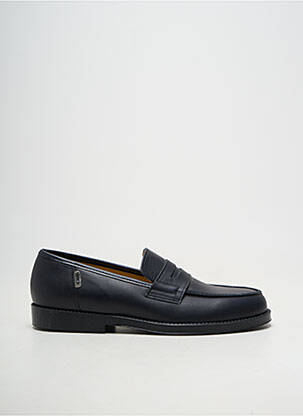 Mocassins matière lisse talon plat jusqu'à 3cm bleu GBB femme