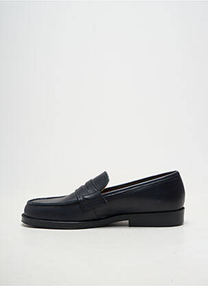 Mocassins matière lisse talon plat jusqu'à 3cm bleu GBB femme