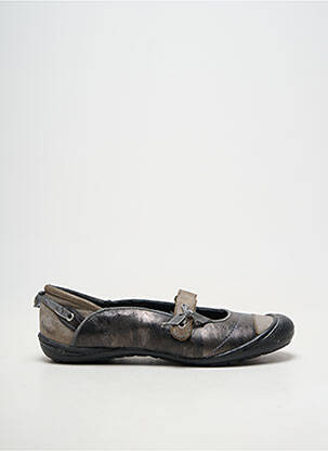 Ballerines matière lisse bout rond gris GBB fille