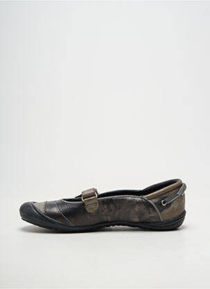 Ballerines matière lisse bout rond gris GBB fille