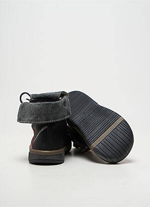 Baskets fermeture lacets bout rond noir BABYBOTTE fille