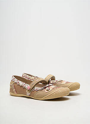 Ballerines bout rond bout rond beige TTY fille