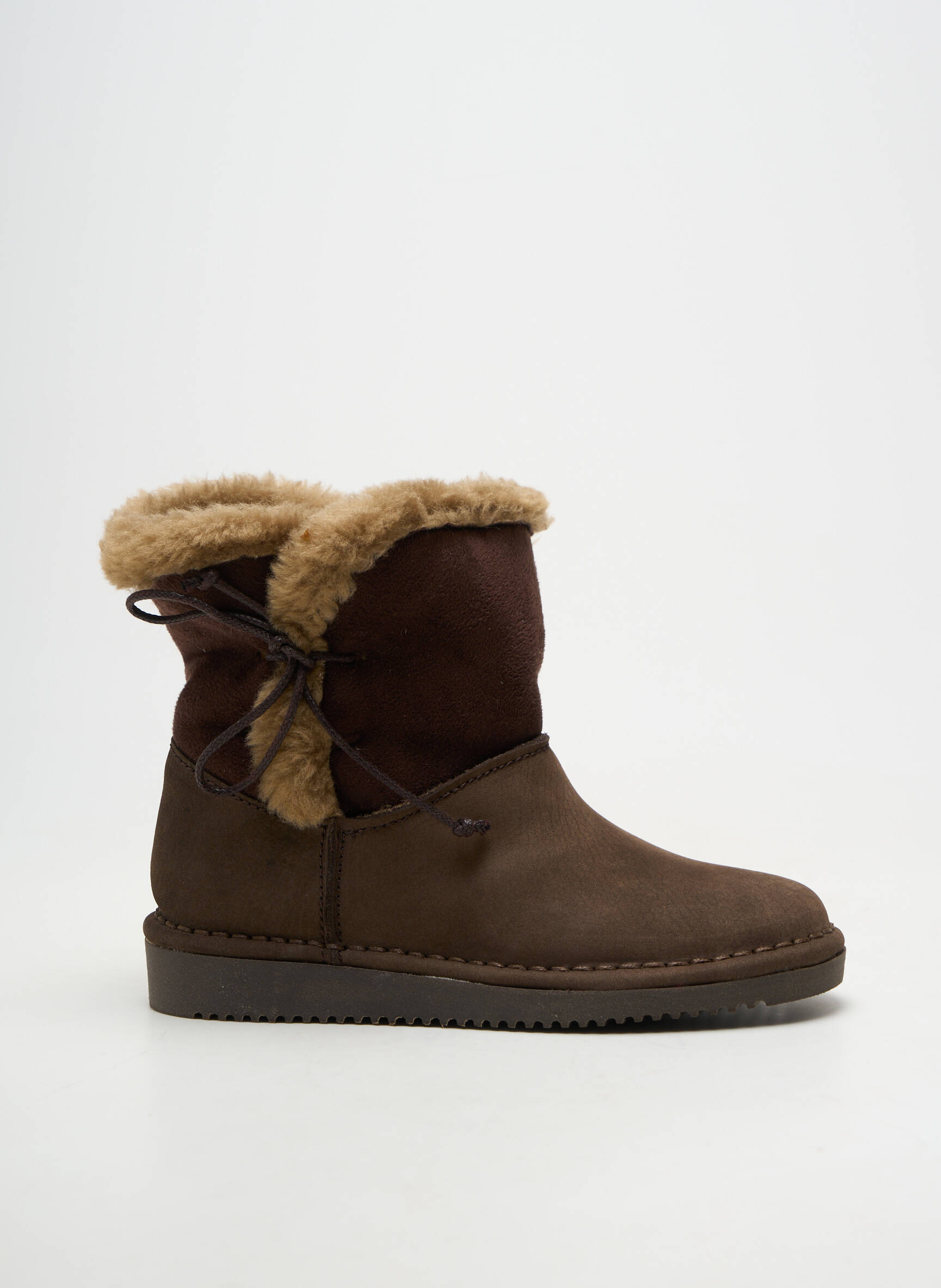 Bottines/boots matière lisse bout rond marron BELLAMY fille