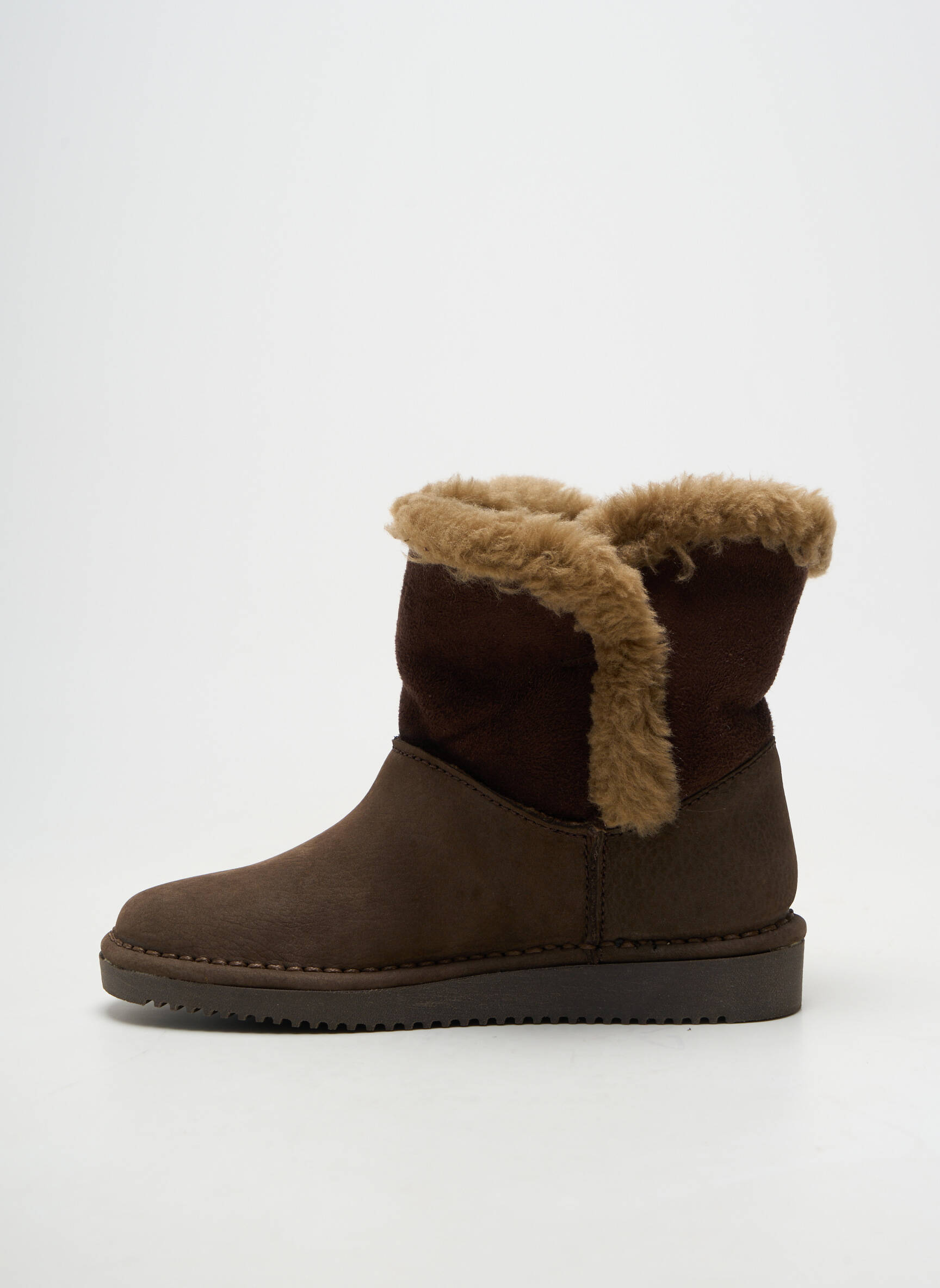 Bottines/boots matière lisse bout rond marron BELLAMY fille