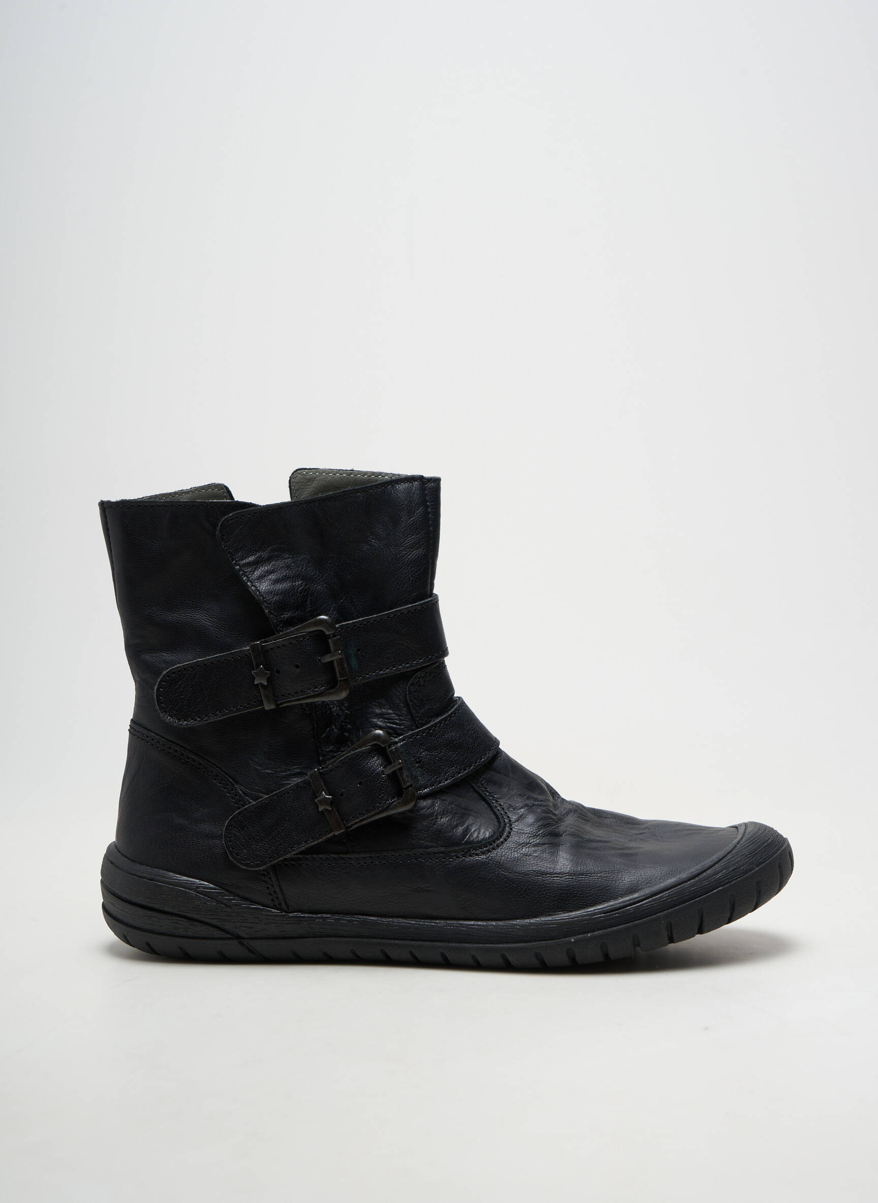 Bottines/boots matière lisse talon plat jusqu'à 3cm noir BELLAMY femme