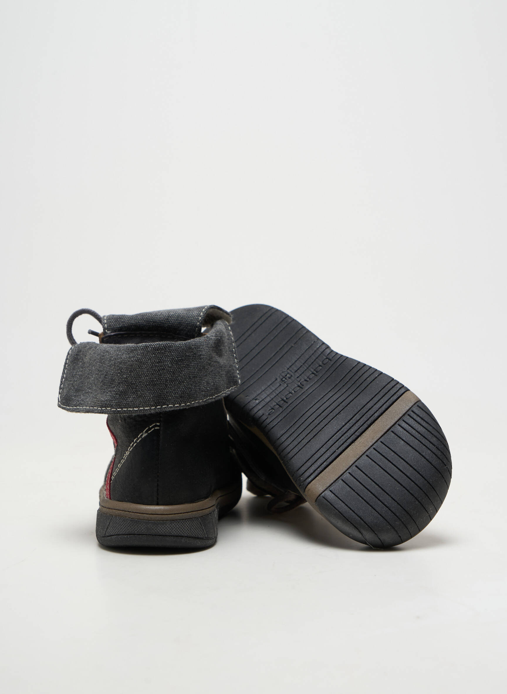 Baskets fermeture lacets bout rond noir BABYBOTTE fille